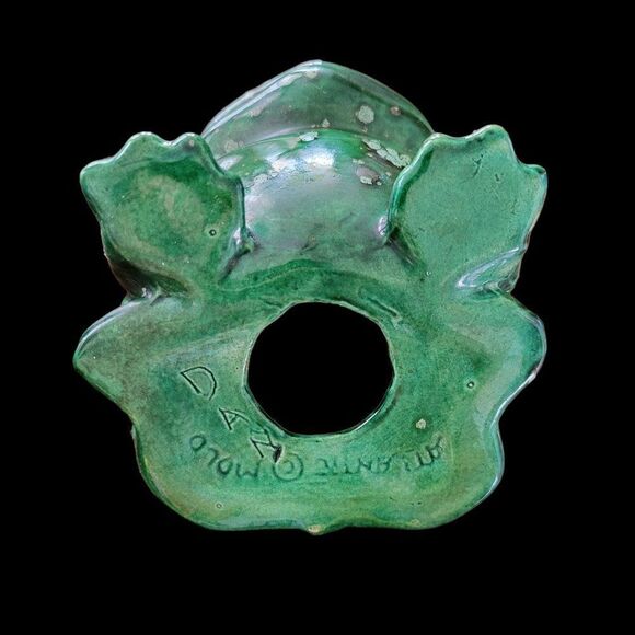 Vintage Ceramic Green Toad Atlantic Mold Decorative Accent - Picture 6 of 10